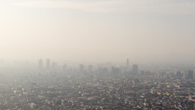 Smoggy skyline