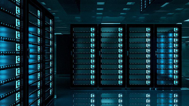 Data center interior
