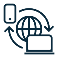 Remote and digital services icon