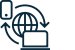 Remote and digital services icon.