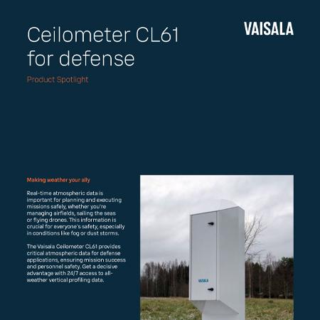 Ceilometer CL61 for defense
