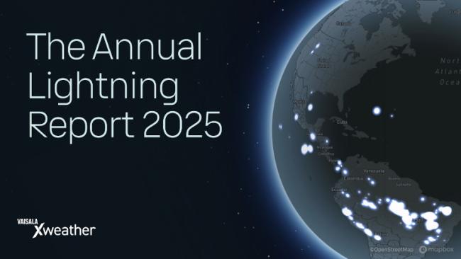 Vaisala Xweather Annual Lightning Report 2025