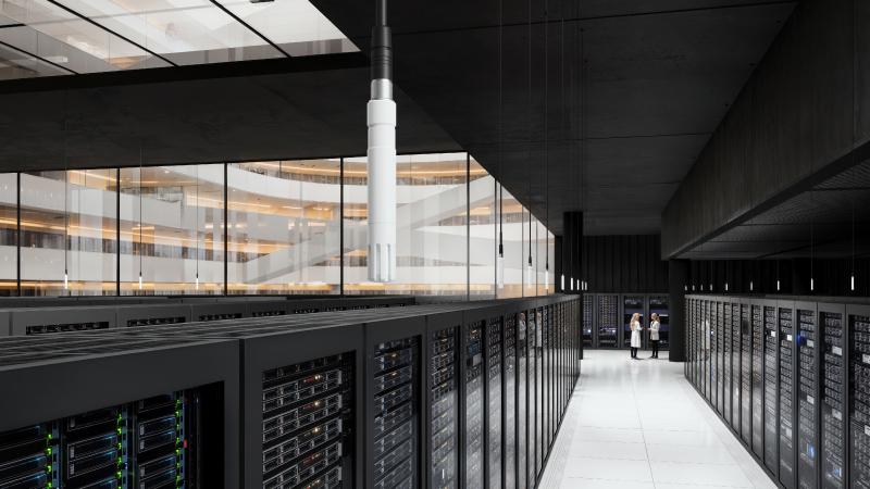 Data center aisle