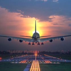 Airplane landing