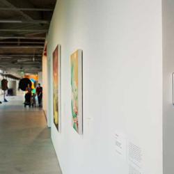 Jade logger with HMP115 on art museum wall